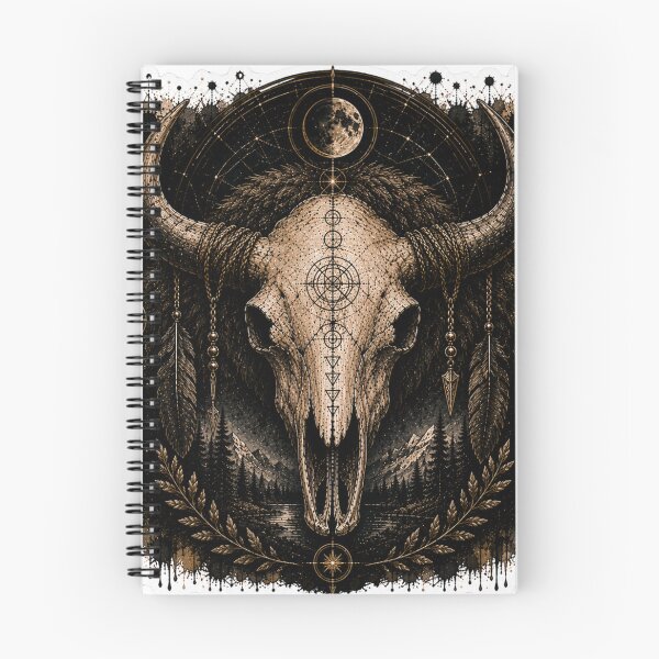 Item preview, Bison Skull Celestial Night designed and sold by PatternFly.