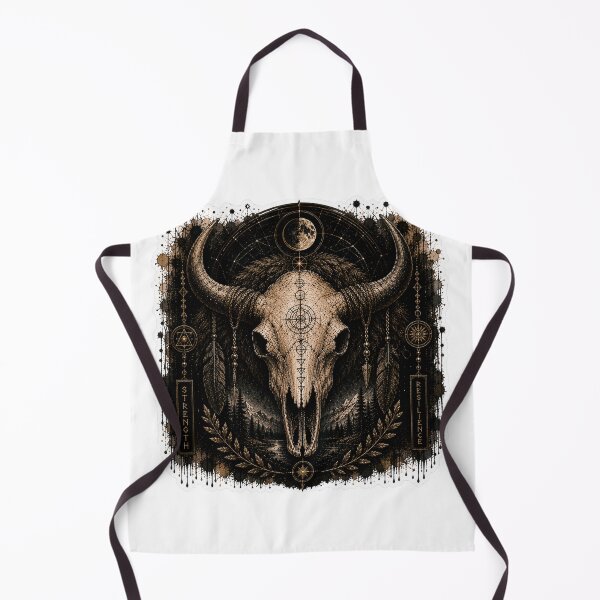 Item preview, Bison Skull Celestial Night designed and sold by PatternFly.
