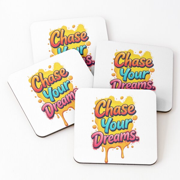 Item preview, Chase Your Dreams – Colorful 3D Typography Motivation Quote designed and sold by PixelStyle Studio.