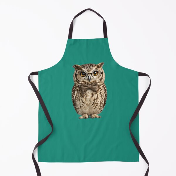 Item preview, Wise Owl with Round Glasses Sticker – Cute Professor Owl designed and sold by KawaiiOrbit.