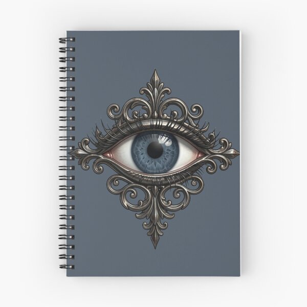 Item preview, Gothic Blue Eye Wrought Iron Emblem designed and sold by TheUnveiledEye.