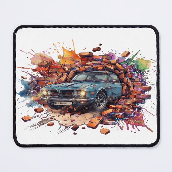 Item preview, Retro Street Machine – Urban Graffiti Classic Car Explosion Art designed and sold by MAJCO-ART.