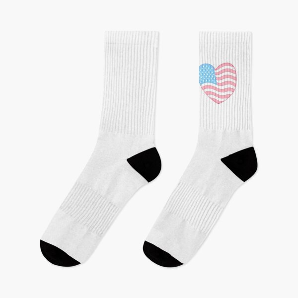 Item preview, Hearted American Flag Blue Red White Patriotic America Love designed and sold by MoqunaDesign.