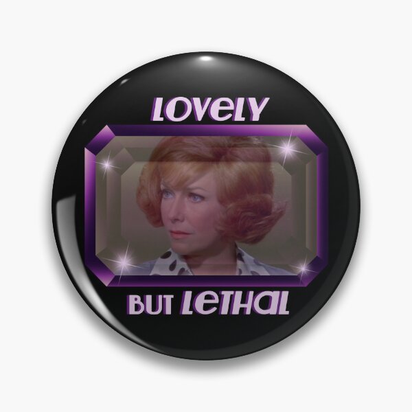 Item preview, Lovely But Lethal (Purple on Black) designed and sold by PawsitiveMum3.