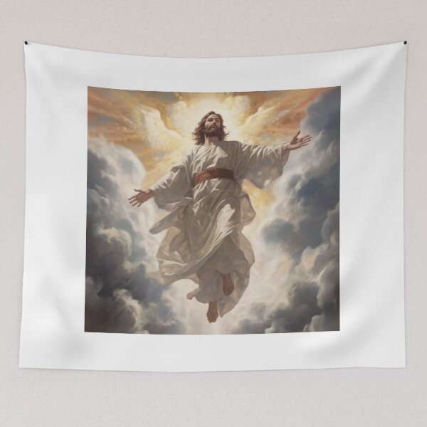 Item preview, Jesus Ascension to Heaven – Glorious Christian Art designed and sold by Jesus-istheway.