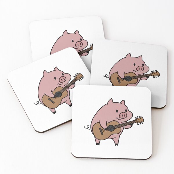 Artikelvorschau, Gitarrenspieler Schwein entworfen und verkauft von SimplePiggy.