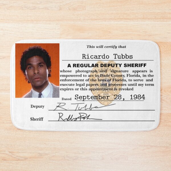 Item preview, Ricardo Tubbs ID  designed and sold by The Retromotel.