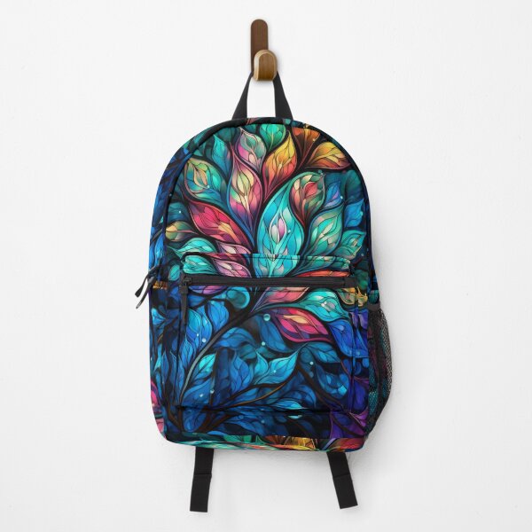 Item preview, Radiant Stained Glass Leaves in Vibrant Jewel Tones designed and sold by pinkal.