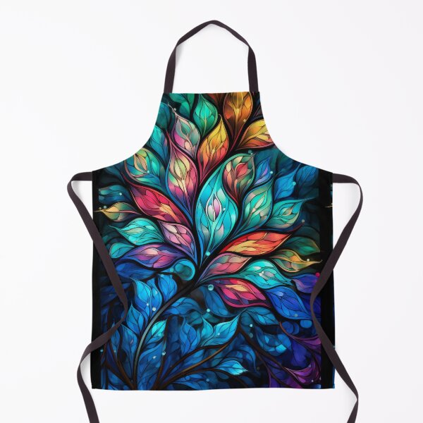 Item preview, Radiant Stained Glass Leaves in Vibrant Jewel Tones designed and sold by pinkal.