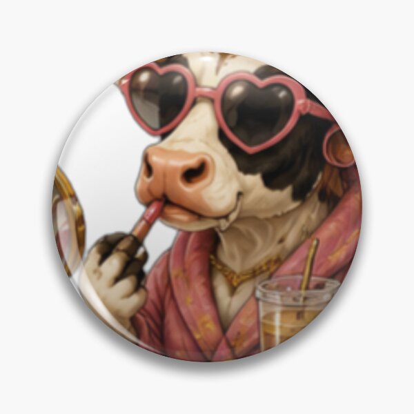 Item preview, Glam Cow Beauty Queen designed and sold by DailyDoodlesBySumbul.