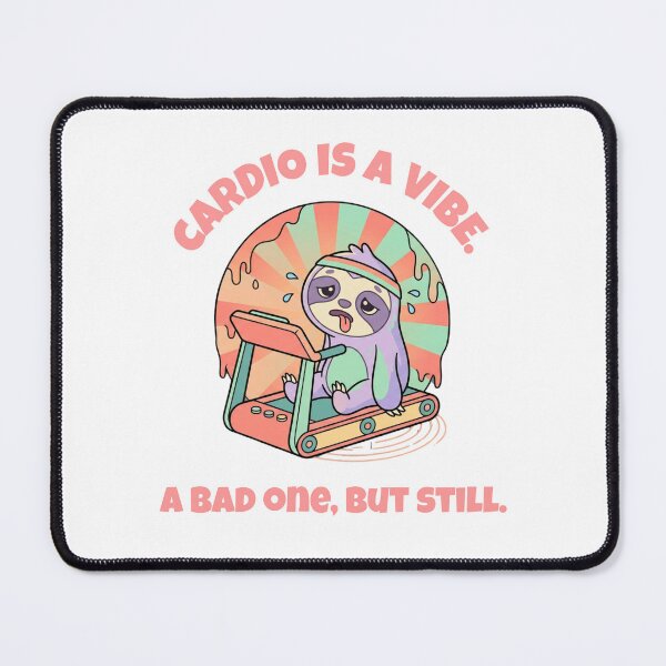 Item preview, Funny Sloth Cardio Treadmill Kawaii Gym Design designed and sold by CrtclMess.