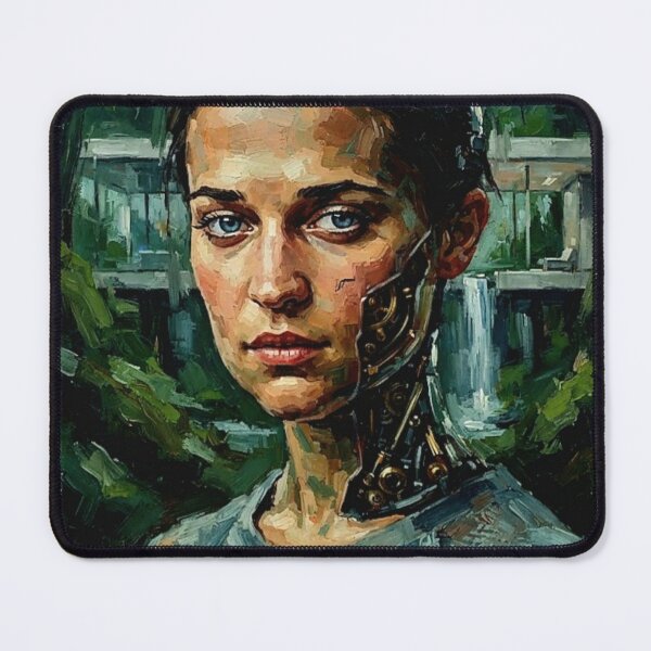 Item preview, Ex Machina Retro Sci-Fi Psychological Thriller AI Robot Tribute Art Movie Poster designed and sold by Art's Diner.