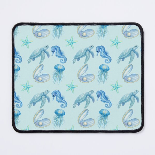 Item preview, Aesthetic Pastel Blue Watercolor Ocean Life Coastal Graphic Element Set designed and sold by Art IN Pack.