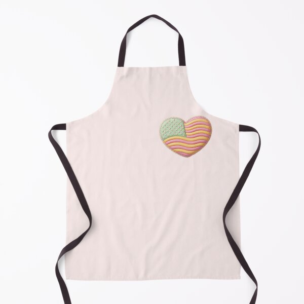 Item preview, American Flag Cute Heart Cookie Patriotic green pink yellow designed and sold by MoqunaDesign.