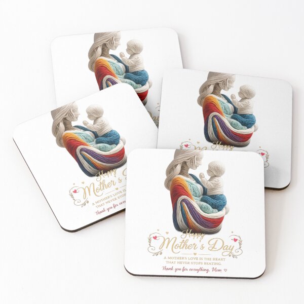 Item preview, Happy Mother's Day / Mother and Child Yarn Art | Mother's Love designed and sold by Saeed  Ahmad.