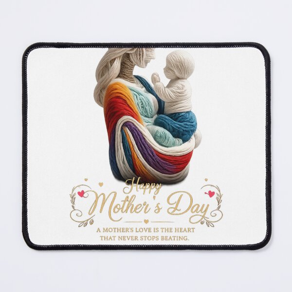Item preview, Happy Mother's Day / Mother and Child Yarn Art | Mother's Love designed and sold by Saeed Ahmad.