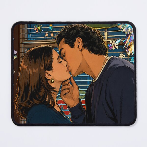 Item preview, Kiss between Hannah (Ella Bright) and Garrett (Belmont Cameli) (fan art) designed and sold by PopCultureAndStuff.