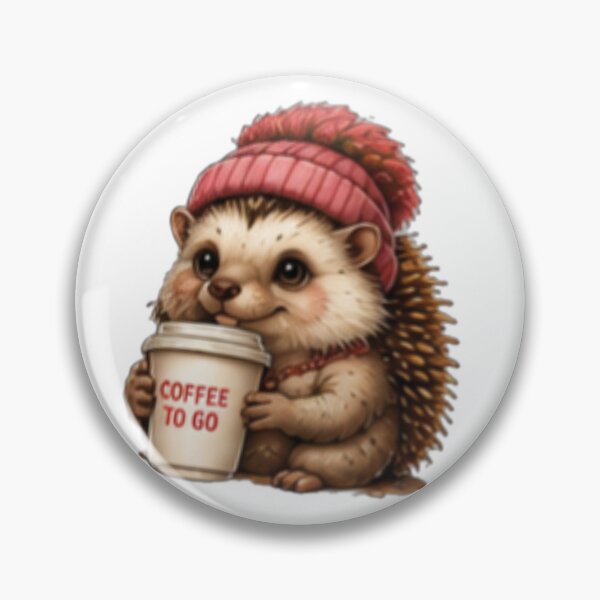 Item preview, Cute Hedgehog Coffee Lover designed and sold by DailyDoodlesBySumbul.