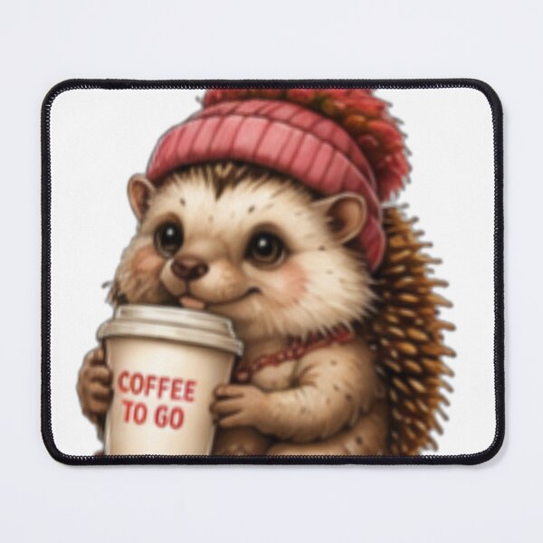 Item preview, Cute Hedgehog Coffee Lover designed and sold by DailyDoodlesBySumbul.