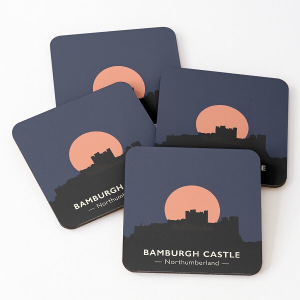 Item preview, Bamburgh Castle - ‘Sunset’ designed and sold by MJDesign73.
