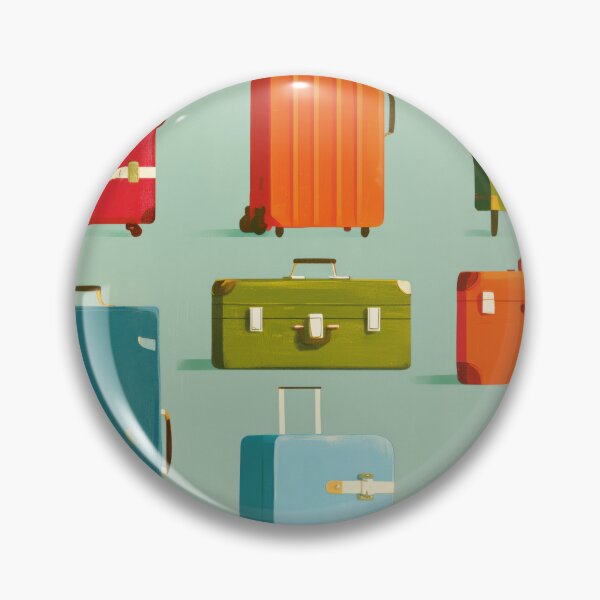 Item preview, Modern Suitcase Art Print, Ready For Adventure Wall Art designed and sold by MarkedArtPrints.
