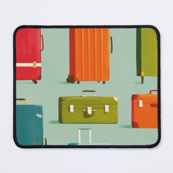 Item preview, Modern Suitcase Art Print, Ready For Adventure Wall Art designed and sold by MarkedArtPrints.