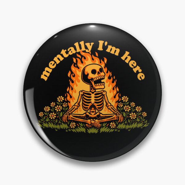 Item preview, Mentally Here Skeleton designed and sold by Studio Mootant.