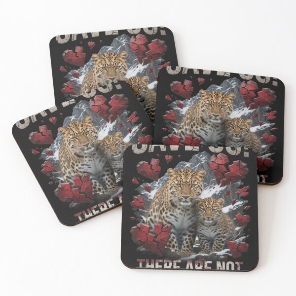 Item preview, Save Us Leopard and Cub Conservation Poster designed and sold by Pioneer Spirit Market.