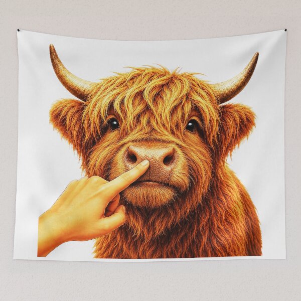 Item preview, ⭐ BOOP THE SNOOT COLLECTION ⭐ – HIGHLAND COW – Every Snoot Deserves a Boop designed and sold by WheelieGdArt.