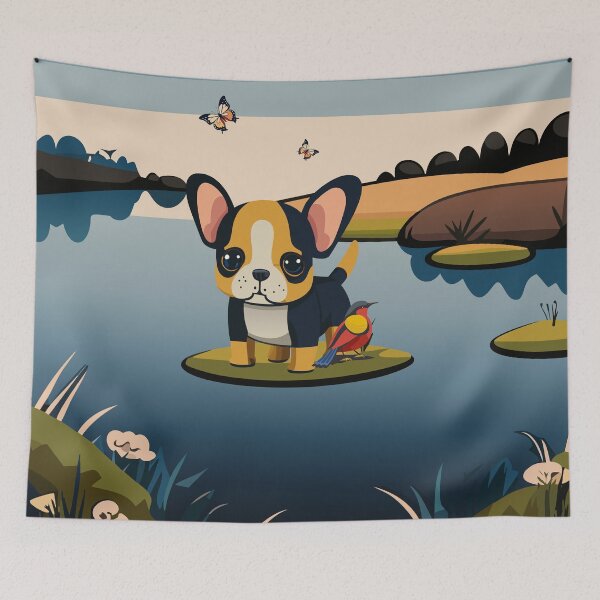 Item preview, The Dog and The Bird in the island designed and sold by MouhamedAdel95.