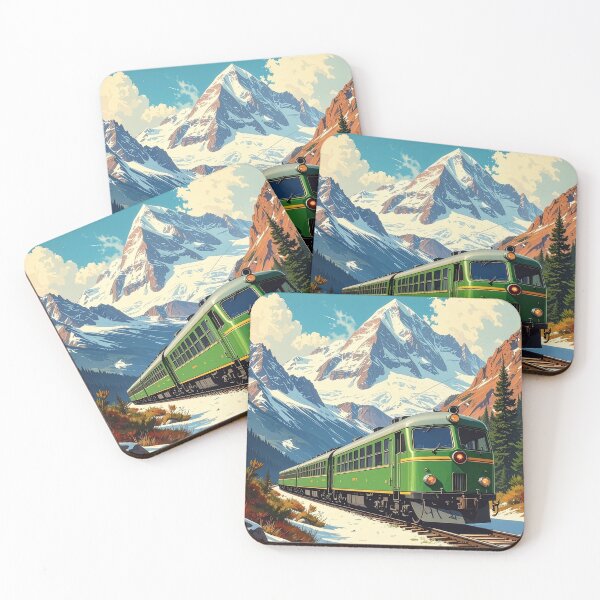 Item preview, Emerald Express Through the Snow Peaks designed and sold by dj-illustration.