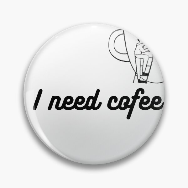 Item preview, I Need Coffee Minimalist Illustration T-Shirt designed and sold by Alibaba1493.