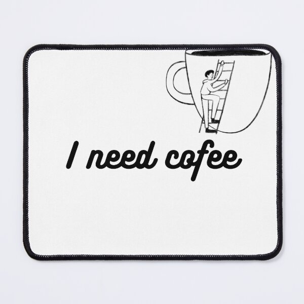 Item preview, I Need Coffee Minimalist Illustration T-Shirt designed and sold by Alibaba1493.