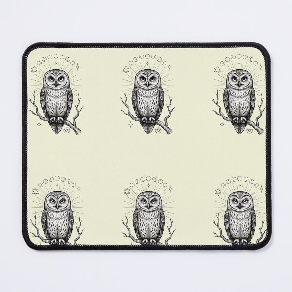 Item preview, The Nocturnal Seer - Celestial Desert Owl designed and sold by Cozy Aesthetic design .