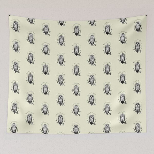 Item preview, The Nocturnal Seer - Celestial Desert Owl designed and sold by Cozy Aesthetic design .