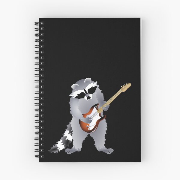 Item preview, Raccoon Playing Right Handed, Sunburst Electric Guitar designed and sold by Adamo-illustration.