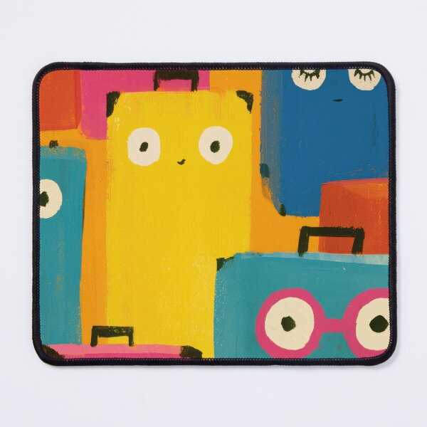 Item preview, Modern Suitcase Art Print, Ready For Adventure Wall Art designed and sold by MarkedArtPrints.