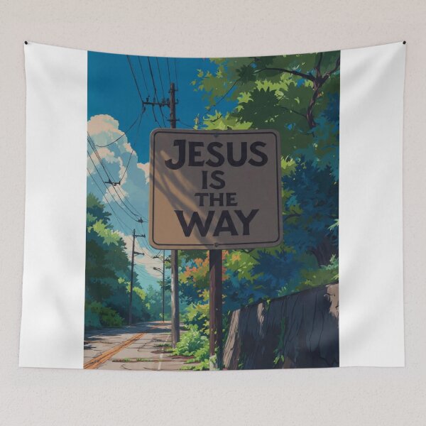 Item preview, Jesus Is The Way | Christian Aesthetic Anime Art designed and sold by Jesus-istheway.