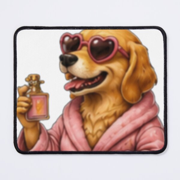 Item preview, Glam Perfume Lover Dog designed and sold by DailyDoodlesBySumbul.