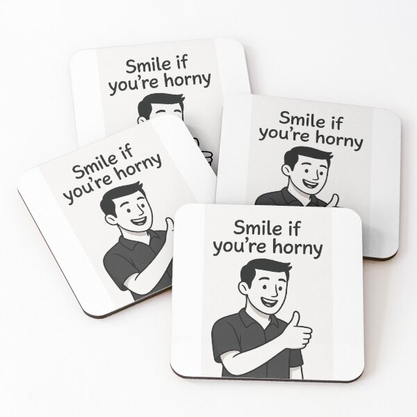 Item preview, Smile If You're Horny | Cheeky Funny Shirt designed and sold by FatCatStudios.