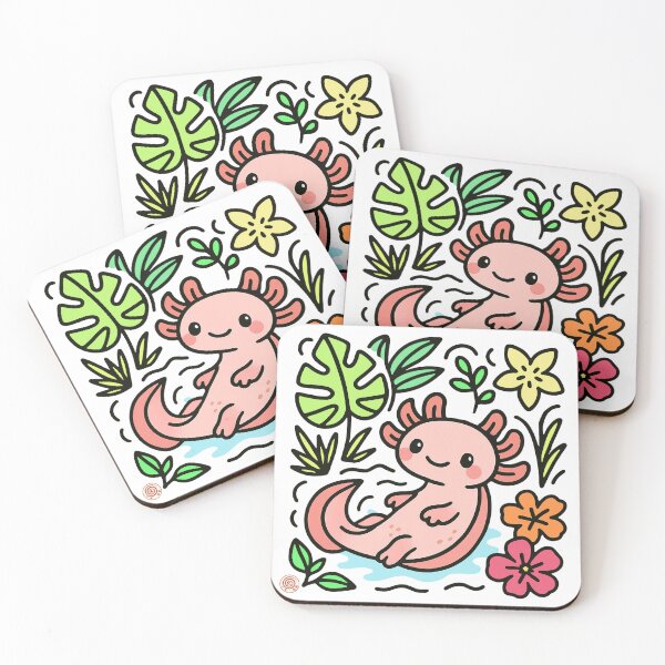 Item preview, No. 8 Axolotl Spirit: Ancestral of Water and Regeneration designed and sold by DianaAlunaImage.