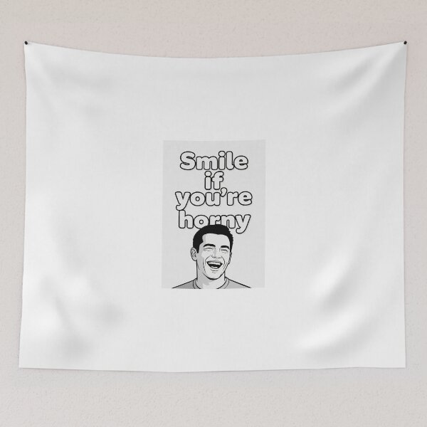Item preview, Smile If You're Horny | Cheeky Funny Shirt designed and sold by FatCatStudios.