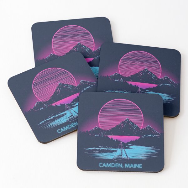 Item preview, Camden Maine Synthwave - Retro Coastal Aesthetic designed and sold by thepixelcloset.