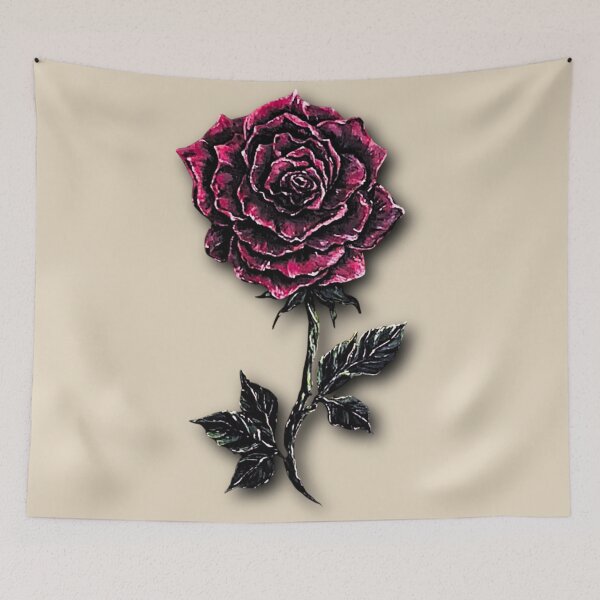 Item preview, Dark Gothic Velvet Rose Mystical Painting designed and sold by ArtistsAtticWI.