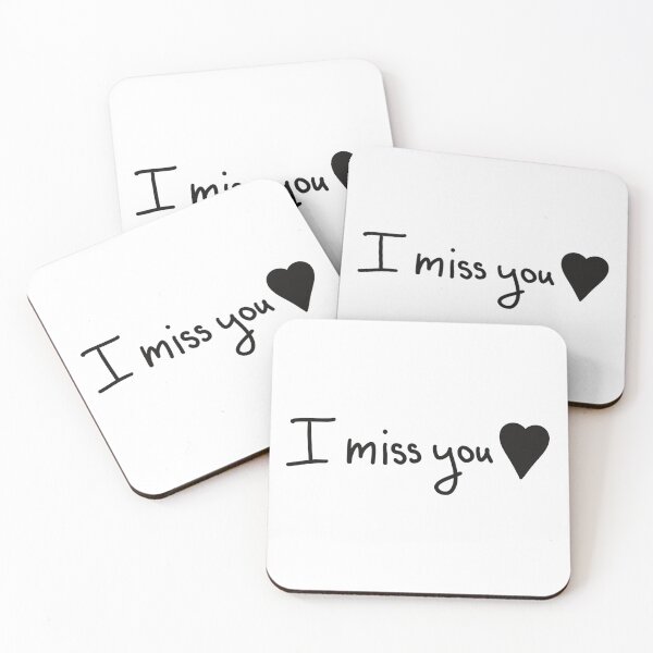 Item preview, I Miss You - Black Heart designed and sold by CreationsByMR.