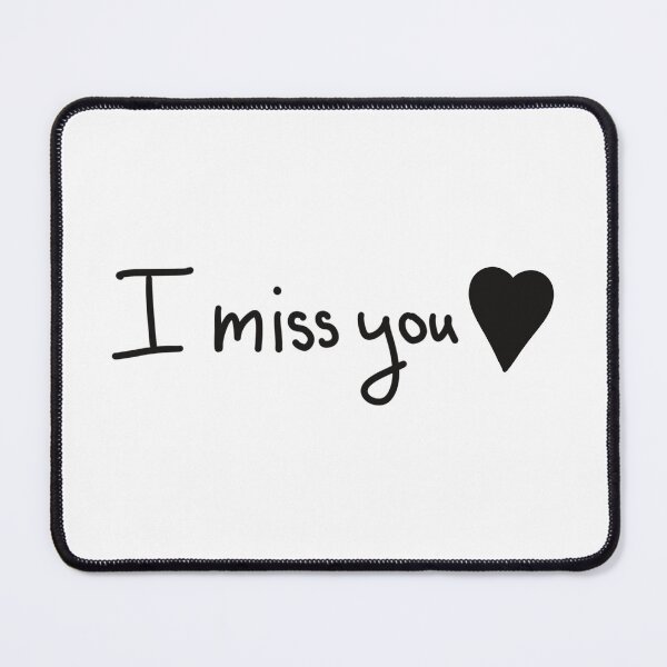 Item preview, I Miss You - Black Heart designed and sold by CreationsByMR.
