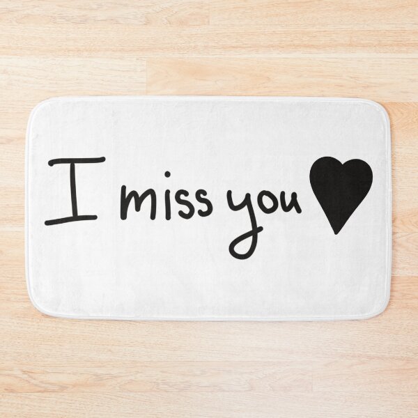 Item preview, I Miss You - Black Heart designed and sold by CreationsByMR.
