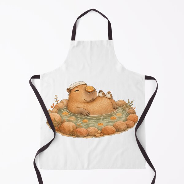 Artikelvorschau, Süßes Capybara im Onsen mit Orangen entworfen und verkauft von puredevn.