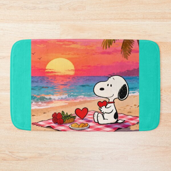 Item preview, Snoopy Romantic Beach Sunset Picnic designed and sold by Innova_Creations.