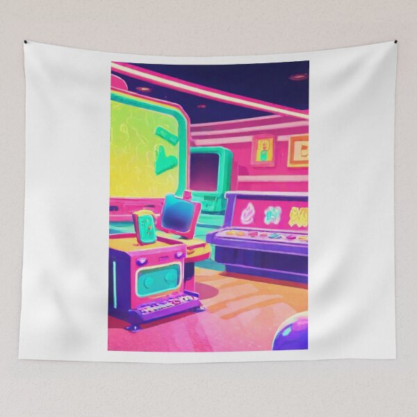 Item preview, Art - Emblematic Illustrator, Retro Sci-Fi and Neon Colors designed and sold by Reverso-Design.